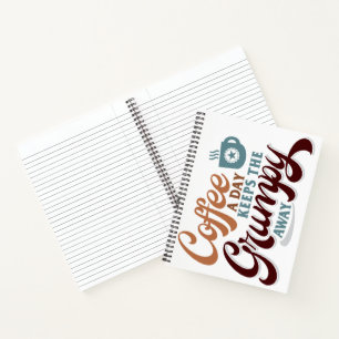 Cuaderno Regalo de café al día para amante del café 