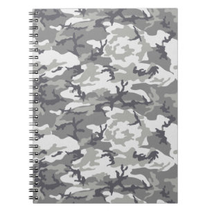 Cuaderno Regalo de camuflaje gris para papá