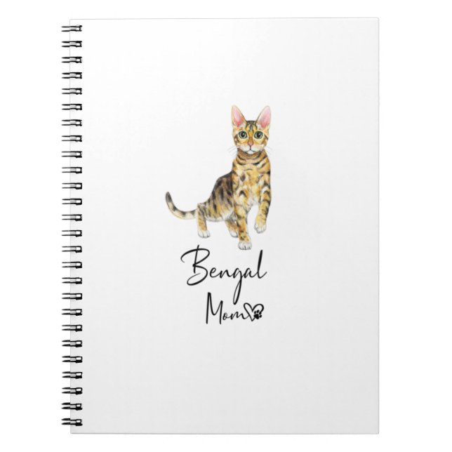 Cuaderno Regalo de Chica Kitten, madre bangladesí, madre de (Frente)