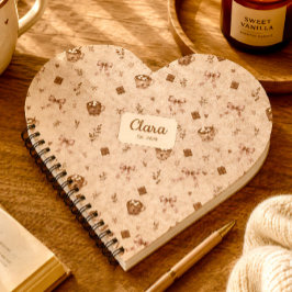 Cuaderno Regalo de Chocolate Caliente Acogedor con Nombre P