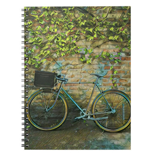 Cuaderno Regalo de ciclismo de montaña (Frente)
