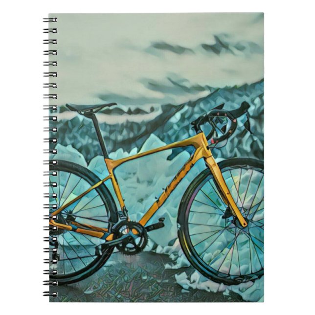 Cuaderno Regalo de ciclismo sobre el amante (Frente)