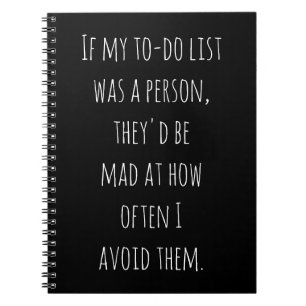 Cuaderno Regalo de cita divertida para bromistas que pospon