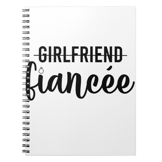 Cuaderno Regalo de compromiso para novia Fiesta de compromi (Frente)