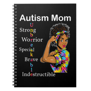 Cuaderno Regalo de conciencia autista con afroamericano
