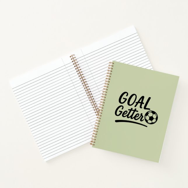 Cuaderno Regalo de 'Conseguidor de Metas' en Verde (Interior)