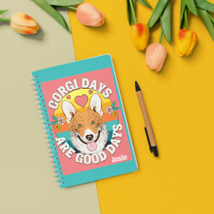 Cuaderno Regalo de Corgi Lover para mamá Personalizado Perr