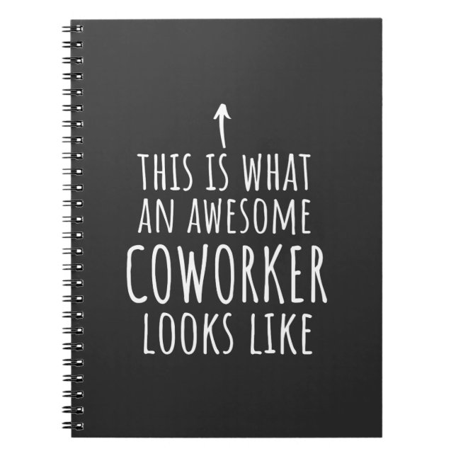 Cuaderno Regalo de coworker, pato de coworker, payaso asomb (Frente)