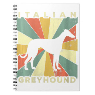Cuaderno Regalo de cuello en V para mujer perro galgo itali