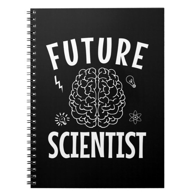 Cuaderno Regalo de cumpleaños | Científico futuro (Frente)