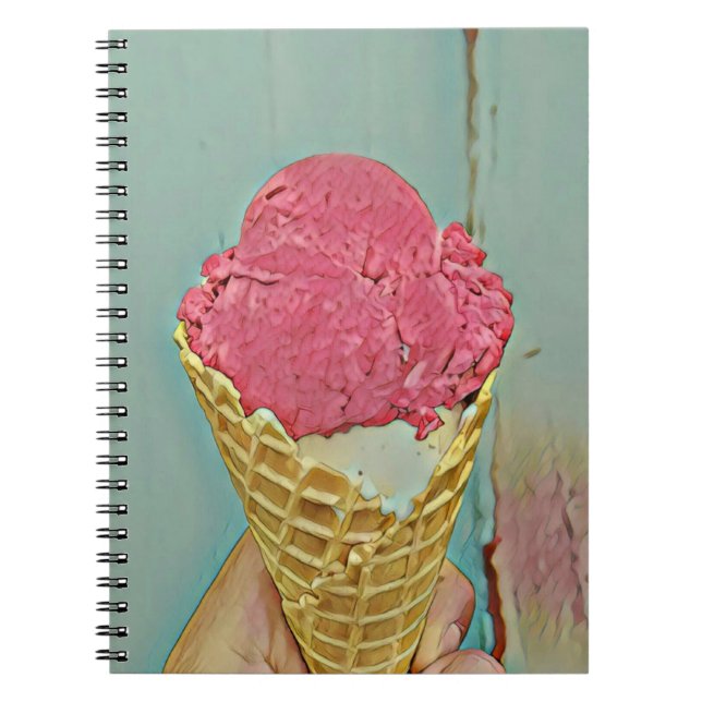 Cuaderno Regalo de cumpleaños de helado (Frente)