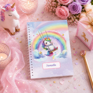 Cuaderno Regalo de Cumpleaños de Niña Mágica Pastel Unicorn