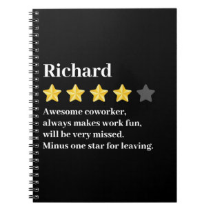 Cuaderno Regalo de Despedida Divertido para Compañero de Tr