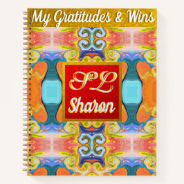 Cuaderno Regalo de Día de la Madre Abstracto con Monograma 