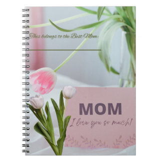 Cuaderno Regalo de Día de la Madre Te Amo Bloc De Notas