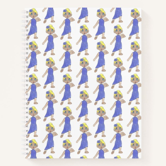 Cuaderno Regalo de docente de bailarina moderna con traje d (Anverso)
