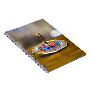 Cuaderno Regalo de dreidel de Hanukkah SlipperyJoe base oct
