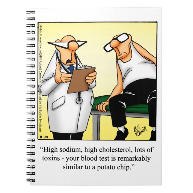 Cuaderno Regalo de equipo portátil de humor médico (Frente)