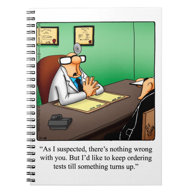 Cuaderno Regalo de equipo portátil de humor médico (Frente)