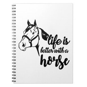 Cuaderno Regalo de equitación occidental Caballo