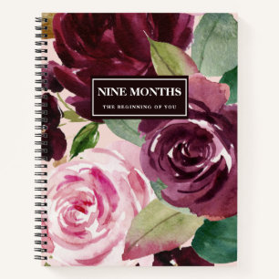 Cuaderno Regalo de Flores Elegantes Modernas Belleza Embara