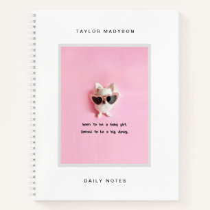 Cuaderno Regalo de foto con marco personalizado moderno y l