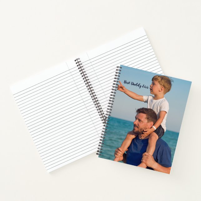Cuaderno Regalo de Foto para Papá Pegatina (Interior)