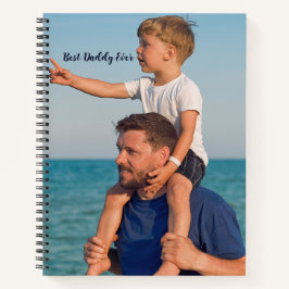 Cuaderno Regalo de Foto para Papá Pegatina