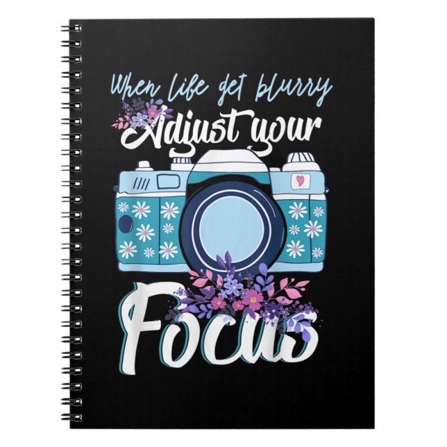 Cuaderno Regalo de fotógrafo - Fotografía de cámara (Frente)