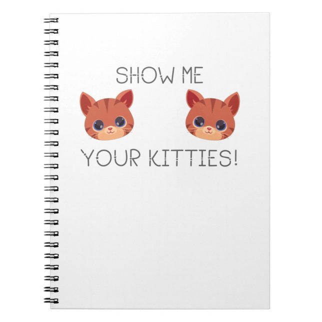 Cuaderno Regalo De Gato Enamorado Muéstrame Tus Gatitos Gra (Frente)
