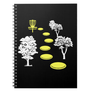 Cuaderno Regalo de golfista de disco de bosques de golf de 