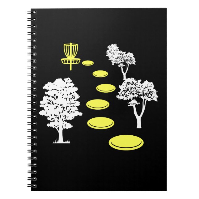 Cuaderno Regalo de golfista de disco de bosques de golf de  (Frente)
