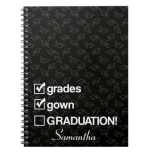 Cuaderno Regalo de graduación de nombre personalizado Gra