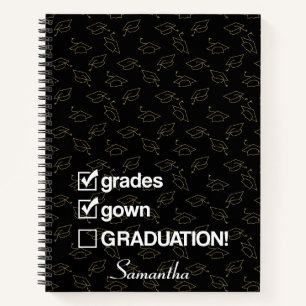 Cuaderno Regalo de graduación de nombre personalizado Gra