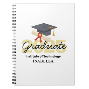 Cuaderno Regalo de Graduación Personalizado - Clase de 2025