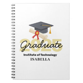 Cuaderno Regalo de graduación personalizado - Clase de 2025