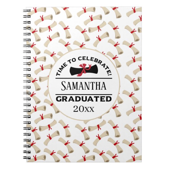 Cuaderno Regalo de graduación personalizado | Hora De Celeb (Frente)