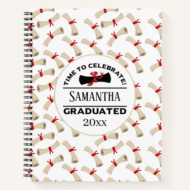 Cuaderno Regalo de graduación personalizado | Hora De Celeb (Anverso)