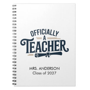 Cuaderno Regalo de graduación personalizado para maestro of