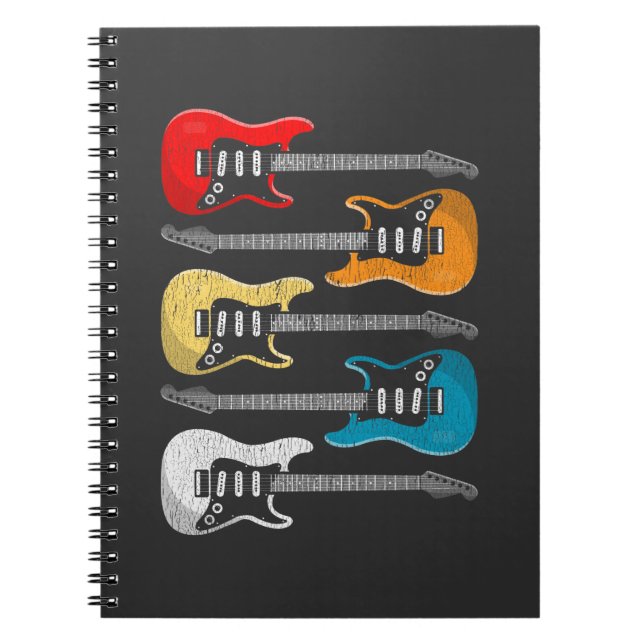 Cuaderno Regalo de guitarrista vintage (Frente)