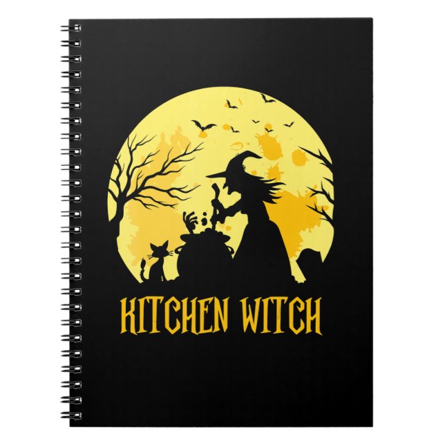 Cuaderno Regalo de halloween para la cocina del chef | bruj (Frente)
