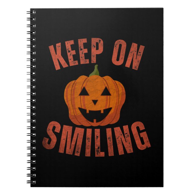 Cuaderno REGALO DE HALLOWEEN Sigue sonriendo (Frente)