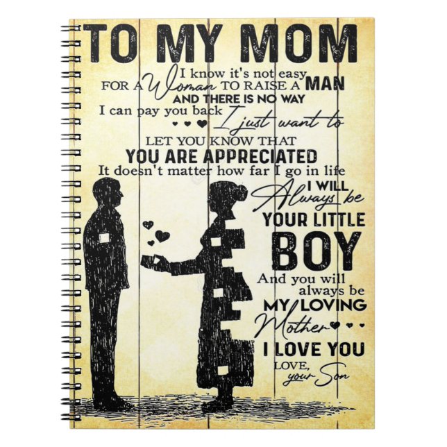 Cuaderno Regalo De Hijo A Mamá | Regalo Especial Para La Fa (Frente)