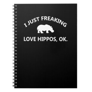 Cuaderno Regalo de Hippo Lover Me Encantaba Hippo Ok