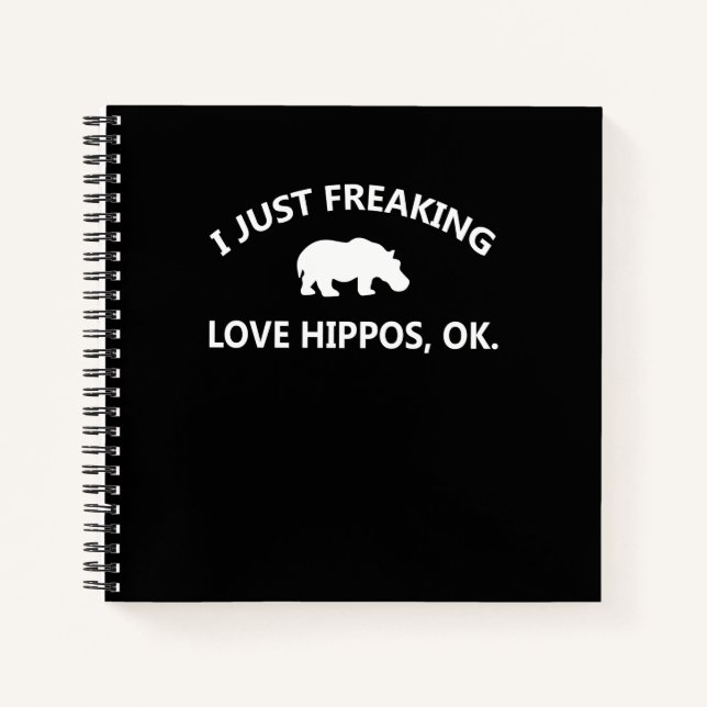 Cuaderno Regalo de Hippo Lover| Me Encantaba Hippo Ok (Anverso)