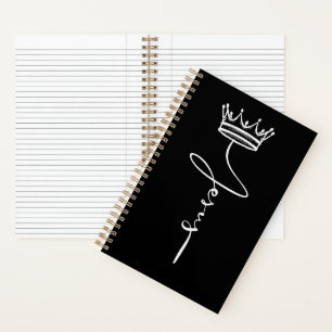 Cuaderno Regalo de inspiración de corona de 'Jesús' Fe y de