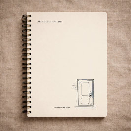 Cuaderno Regalo de introvertido Soledad silenciosa Puerta c