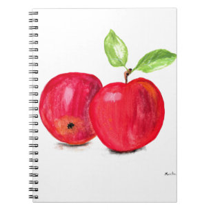 Cuaderno Regalo de jardinería de manzanas rojas