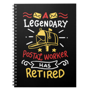 Cuaderno Regalo de jubilación de trabajador postal retirado