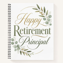 Cuaderno Regalo de Jubilación para Director Feliz